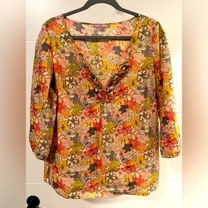 Medium Colorful Cotton Blouse by Calypso St. Barth